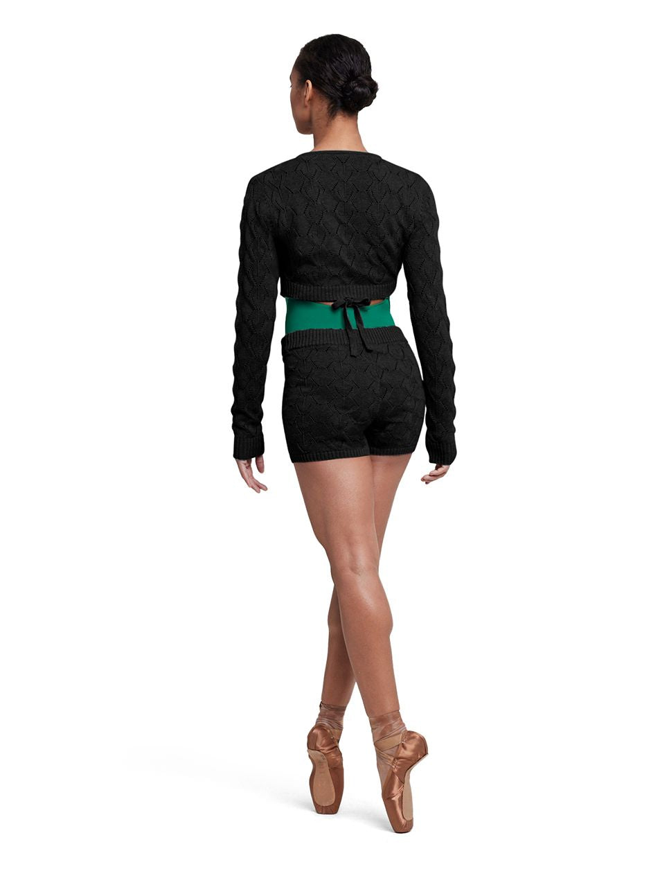 Haute Knitted Wrap Top Z5239
