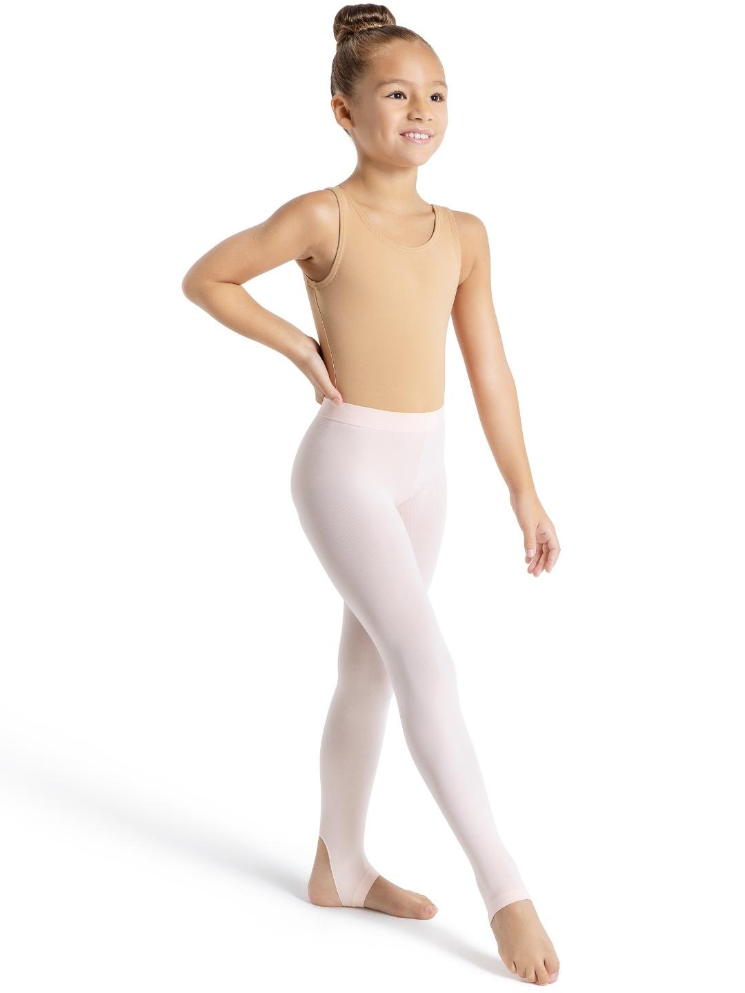 Ultra Soft Self Knit Waistband Stirrup Tight - Girls 1961C 1961X