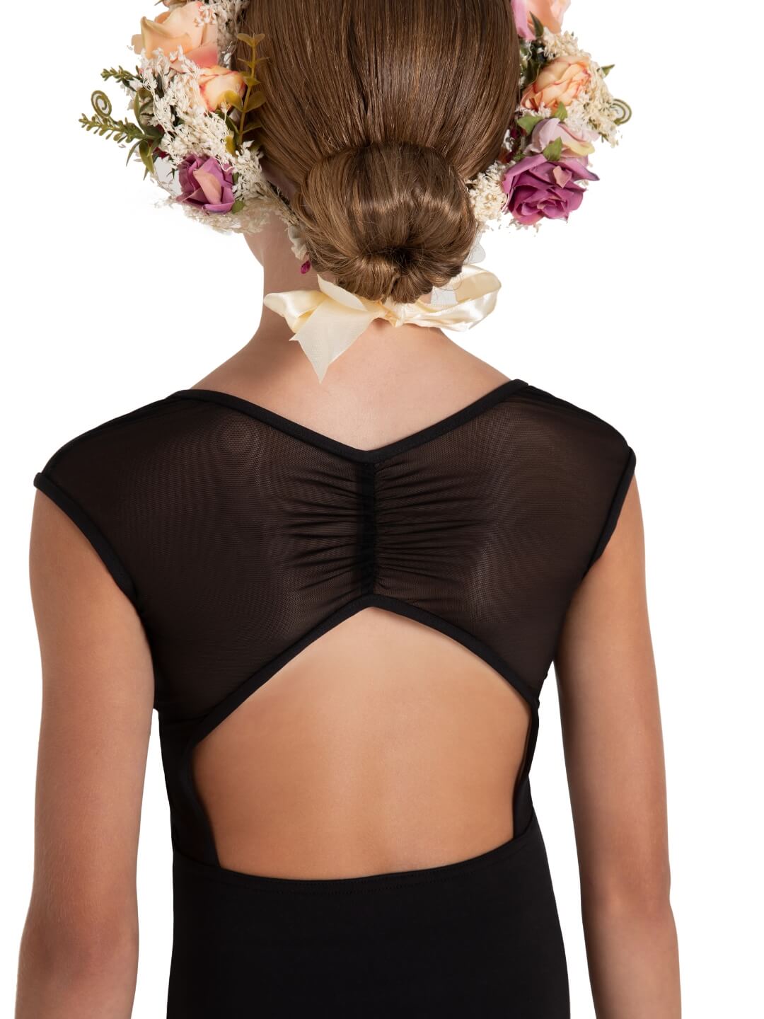 Justaucorps à manches courtes et imprimé marguerites sauvages - Fille 12089C