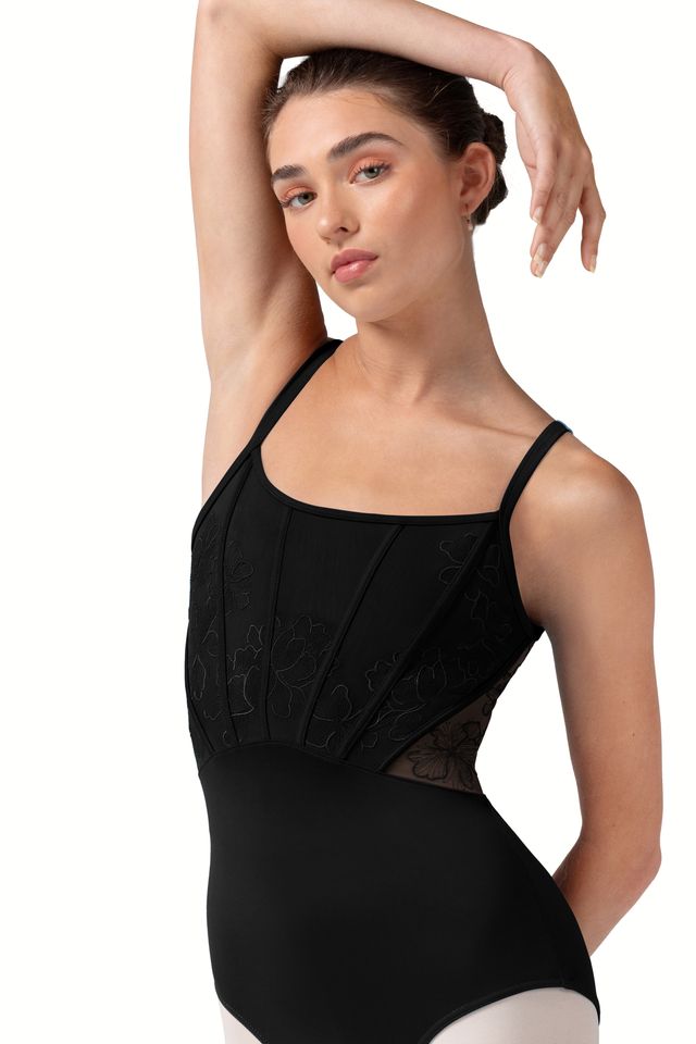 Lillia Tank Leotard With Lace L70001