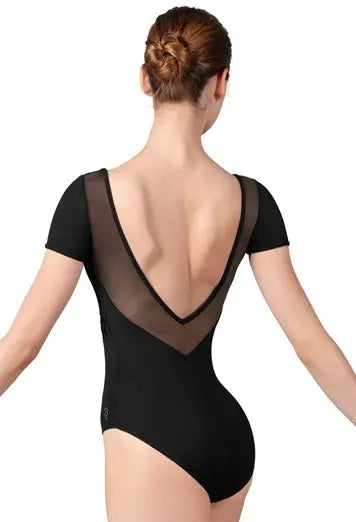 Twist Scoop Neck Cap Sleeve Leotard L9242