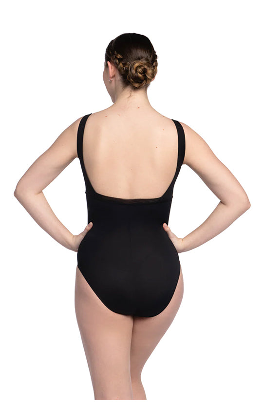 AinslieWear Elise Leotard with Mesh - 1051ME Adult