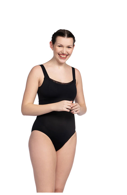 AinslieWear Elise Leotard with Mesh - 1051ME Adult