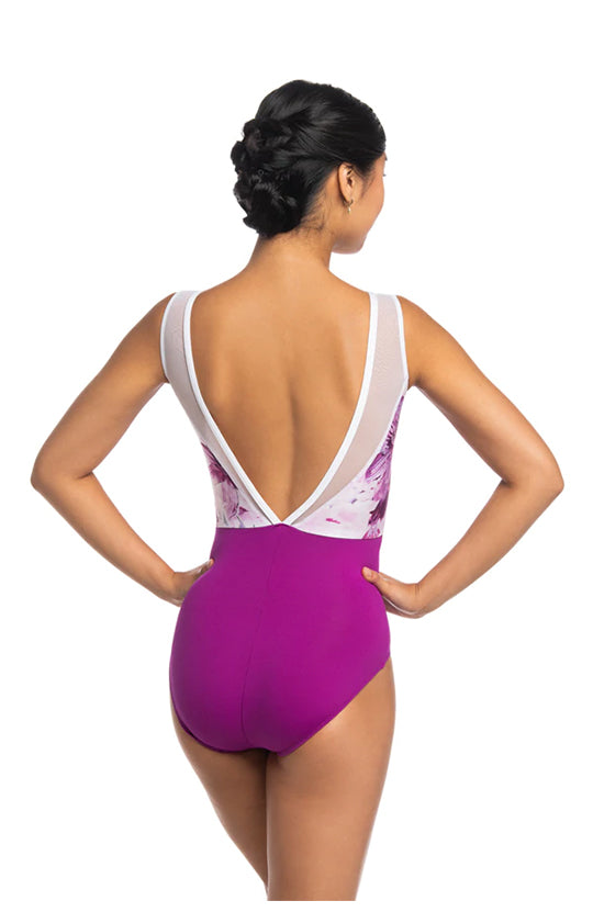 Justaucorps AinslieWear Camille à imprimé floral éclatant - 1080VF Adulte