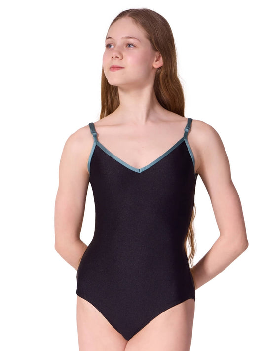 Enchanted Contrast Brilliance Camisole Leotard - Tween F12609T