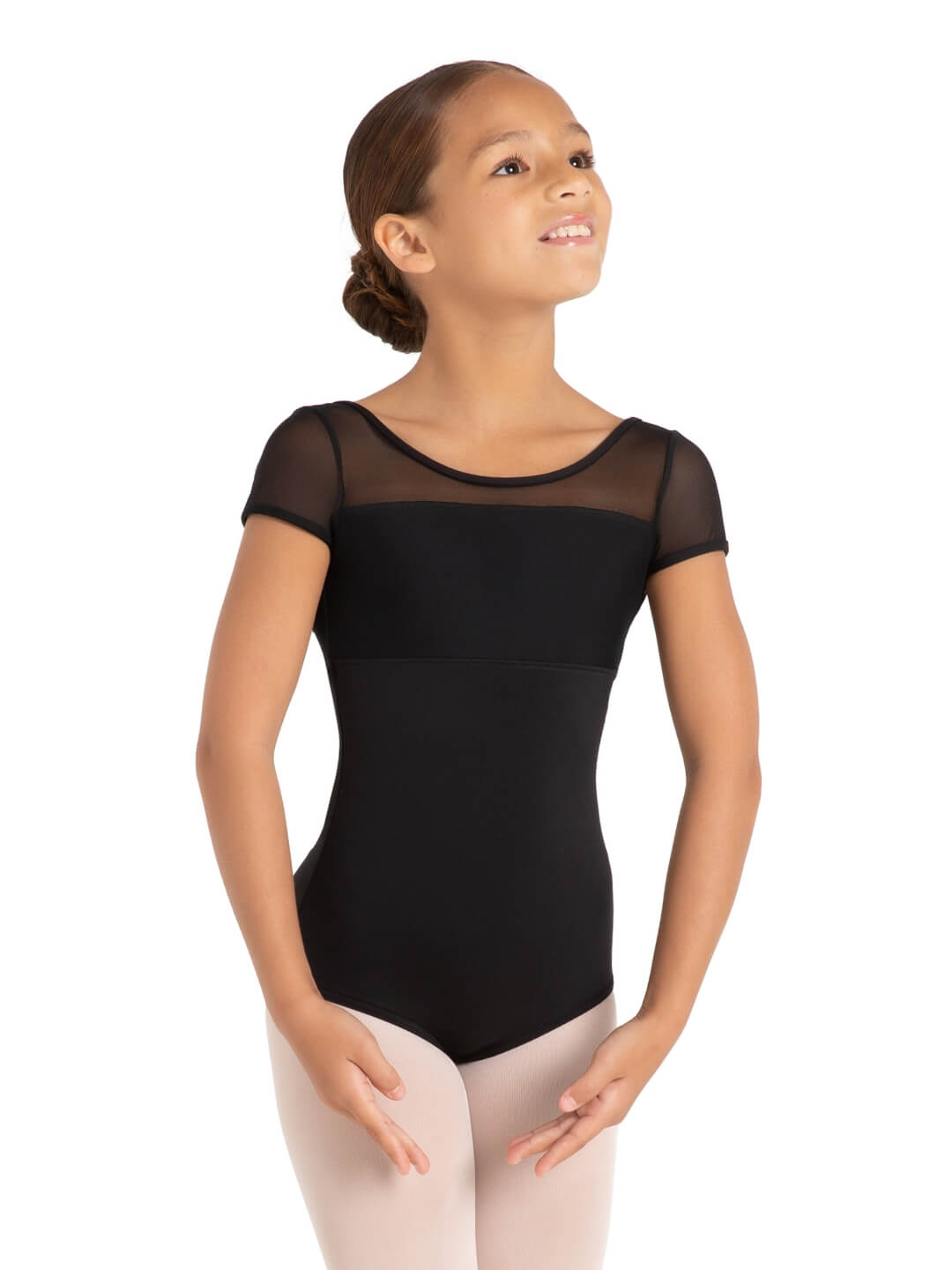 Star Struck Galaxy Short Sleeve Leotard - Girls 12105C