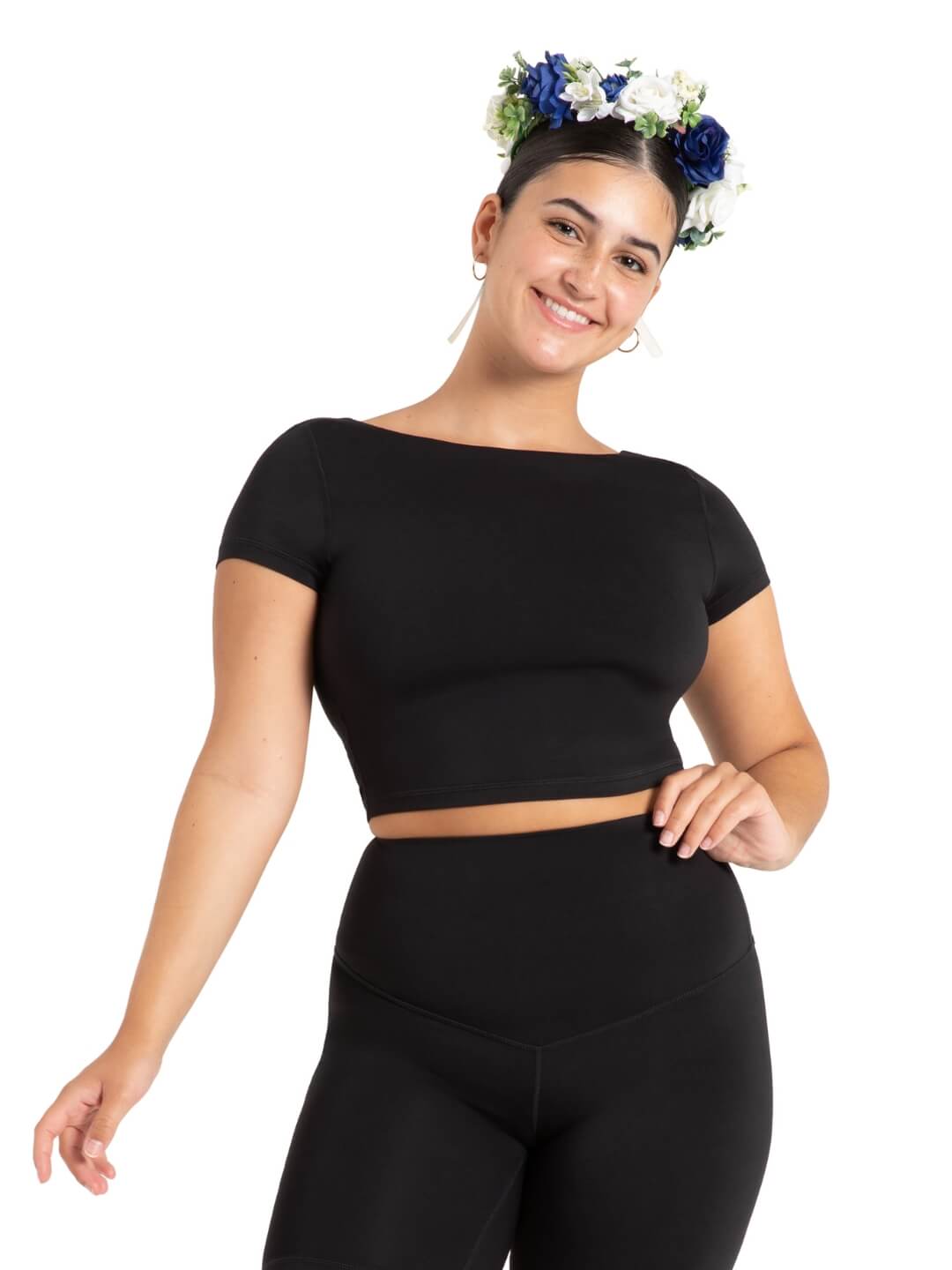 Wildflower Clover Crop Top 12091W