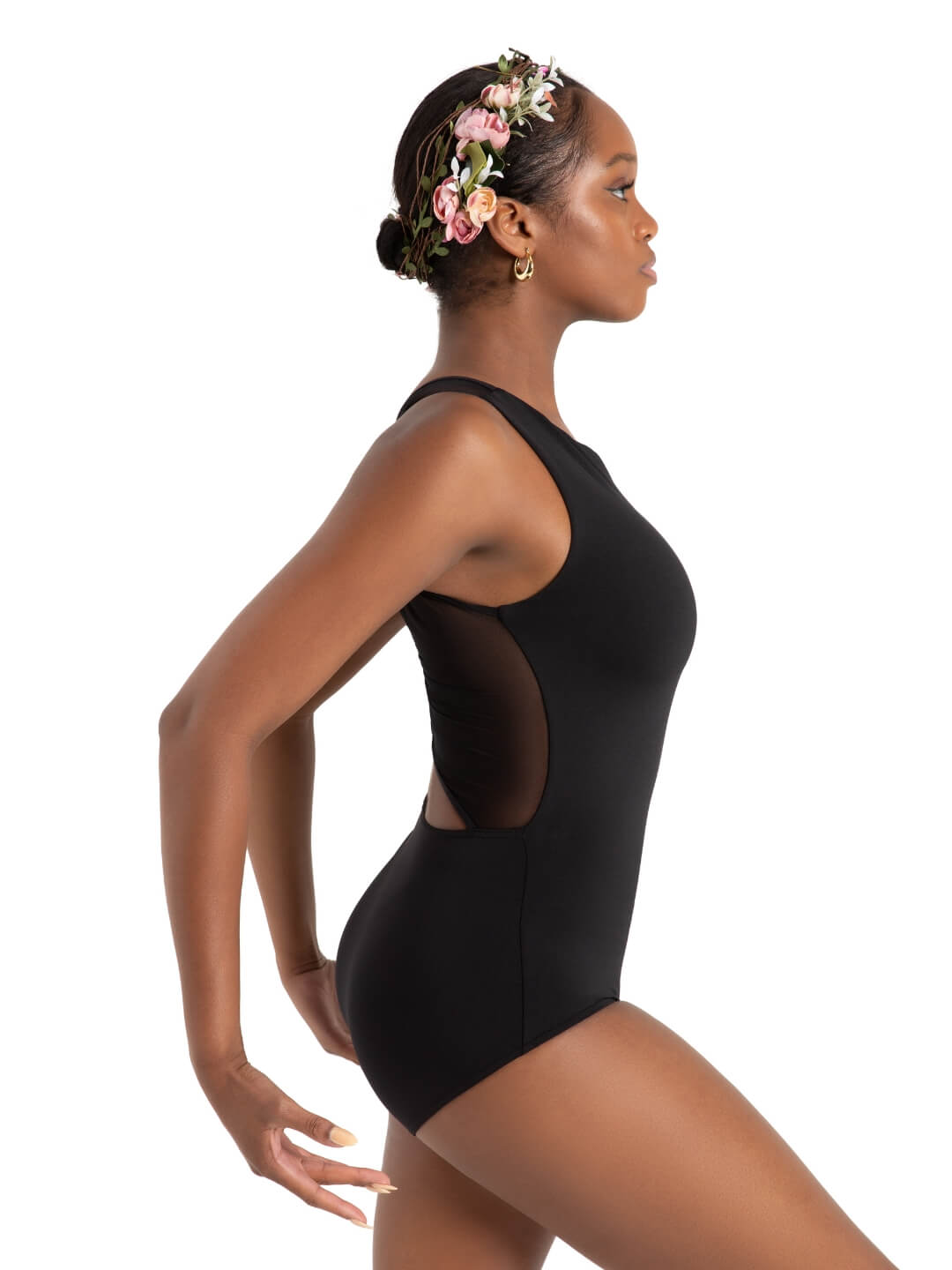 Wildflower Marigold Mesh Back Leotard 12088W
